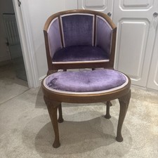 Vintage Tub Chair And Matching