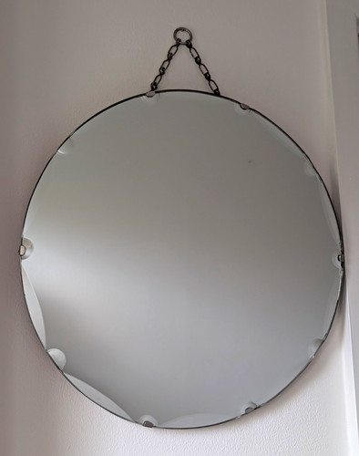 Round bevelled wall - round, mirror