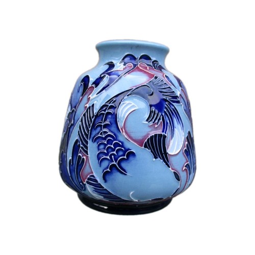 Moorcroft blue fish design - moorcroft,