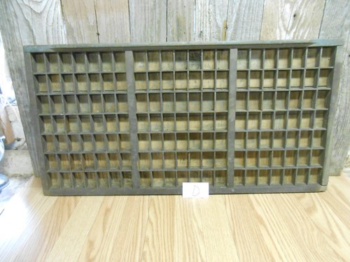 Vintage printer type - d, set