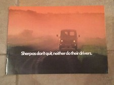 Leyland LDV Sherpa Van Brochure 1977 Caravan Tipper Milk Float Fire Truck 3332/B