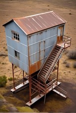 Shed over Tracks..  Model