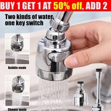 360° Faucet Extender Bendable Kitchen Sink Flexible Tap Spray Head Attachment