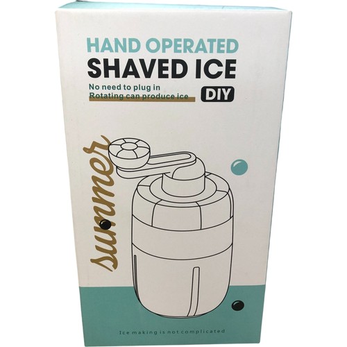 Hand operated shaved - operated, ice