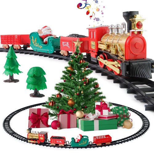 Christmas train set - christmas, with