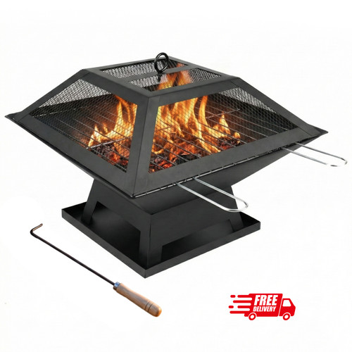 Square fire pit - square,
