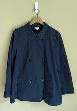 J Jill Jacket Coat Pea Double Breasted Womens Size Large Swing