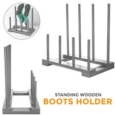 4 Pair Wellington Walking Boot Rack Stand | Wellies Welly Shoes | Indoor/Outdoor