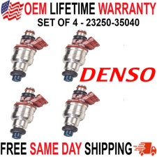 x4 Genuine BRAND NEW Denso Fuel Injectors for 1989-1995 Toyota Pickup 2.4L I4