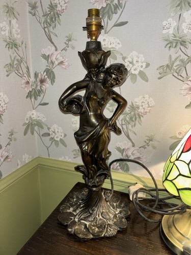 Large antique spelter art - large,