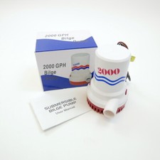 2000 GPH Submersible Bilge Pump, 12V DC for Marine Boat Yacht