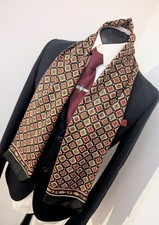 Men's Vintage Geometric Scarf