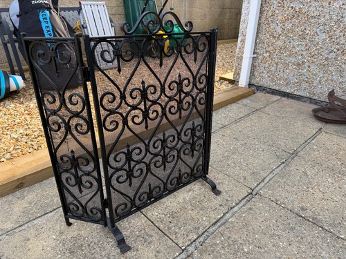 Antique victorian fireguard - antique,