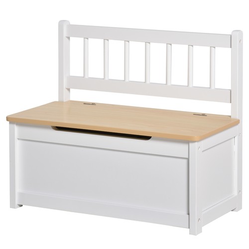 Homcom wooden toy box - homcom, 1