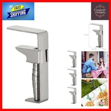 Elegant Set of 4 Adjustable Stainless Steel Tablecloth Clips for Thick Tables