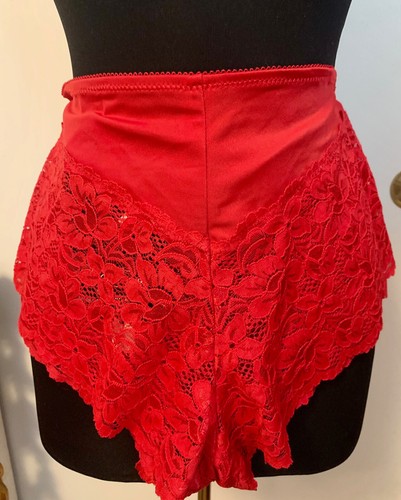 Panties red nicker vintage - panties,