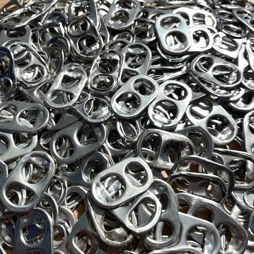 100 recycled ring pulls - recycled,