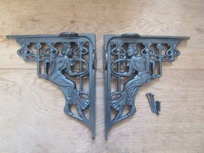 Pair of ART NOUVEAU LADY cast