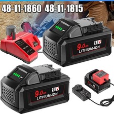 For Milwaukee For M18 Battery 18V 9.0Ah 8.0Ah 6.0Ah 48-11-1860 / New Charger 2024