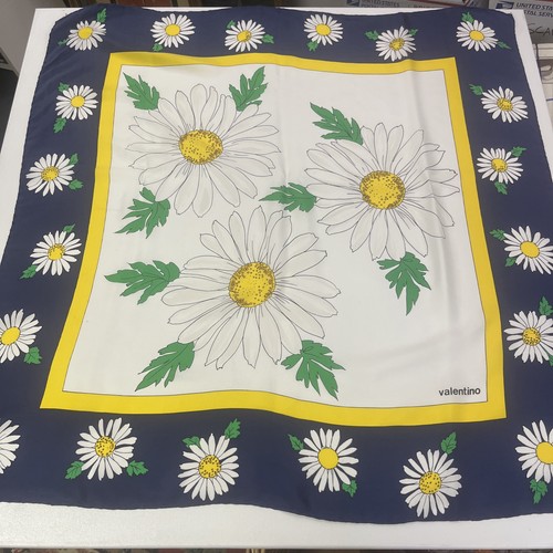 Valentino silk scarf daisies - daisies, w