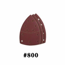 40-2000G Mouse Detail Sanding Sheets Triangular Sander Pads 11 Hole Sand Paper