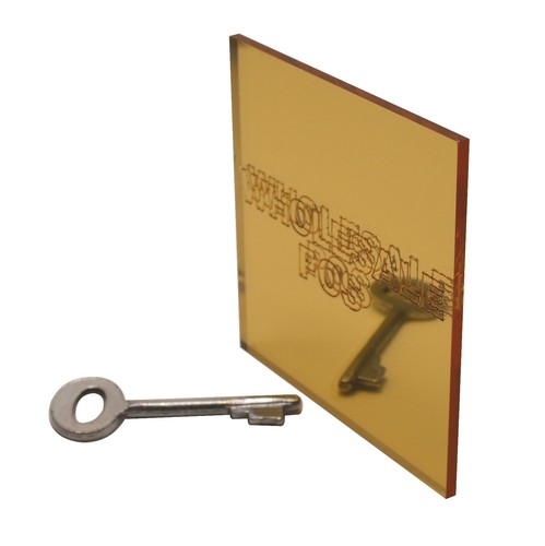 Acrylic perspex gold mirror - perspex,