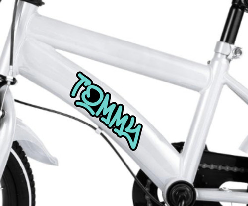 Personalised vinyl bike - 2, x