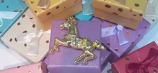 Elegant Gold Tone Horse