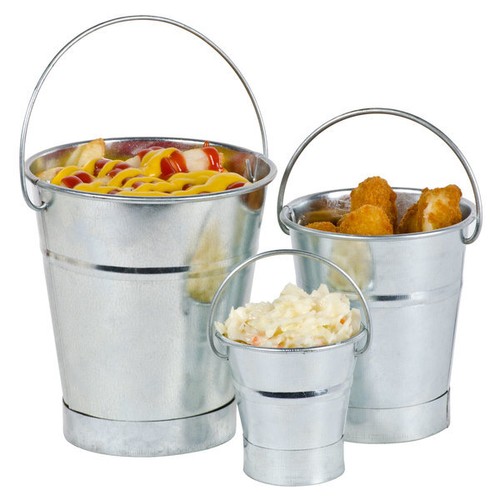 Mini galvanized bucket 90ml - mini,