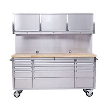 72" Stainless Steel 15 Drawer