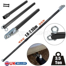 3.5 Ton Vehicle Recovery Tow Pole Ridged Towing Bar 1.8-2.55M Heavy Duty Car Van