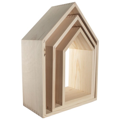 Decorative pine house shaped - decorative,