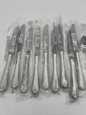 Gorham Stainless 18/10 Ribbon Edge Frosted Flatware  19 Piece Mixed Lot NOS