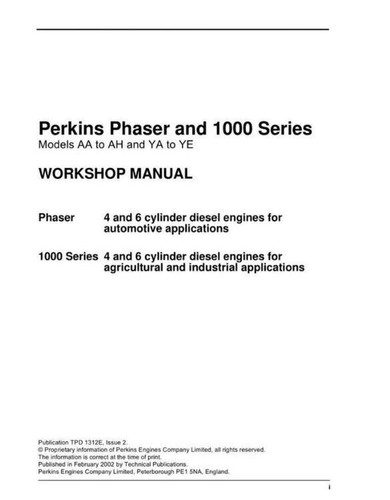 Perkins phaser 1000 ah - perkins, ya