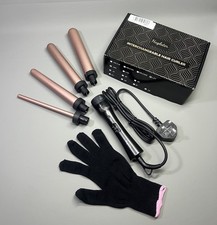 Hair Curling Iron Wand Tongs Waver Curler Long Barrels Set For Curly Hairstyle