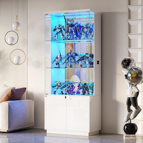Glass display cabinet - 71", with