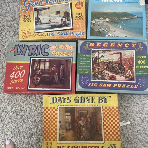 Vintage jigsaw puzzles various - jigsaw,