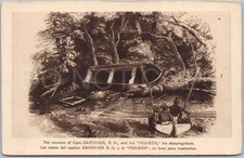 Artistic Vintage Postcard Capt Gardiner Pioneer Boat Spain