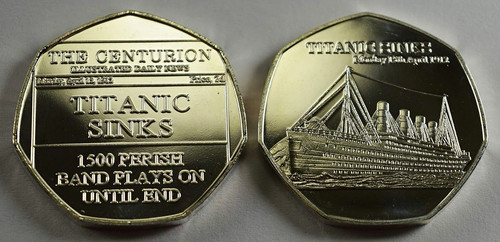 Rms titanic sinks 1913 silver - titanic,