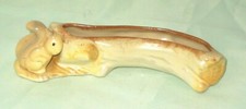 VINTAGE HORNSEA PLANTER / VASE WITH SQUIRREL IN FRONT OF A LOG IN GOOD CONDITION