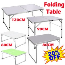 Folding Camping Table Aluminium Picnic Portable Party BBQ Tables Indoor Outdoor