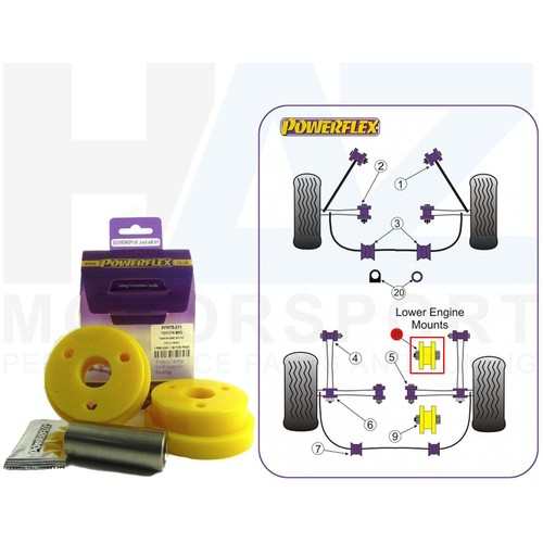 Powerflex rear lower engine - lower,