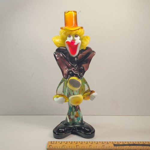 Murano glass clown figurine - clown,