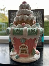 CHRISTMAS CUP CAKE GINGERBREAD LARGE HOUSE DECORATION ORNAMENT