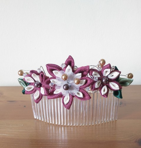 Bridal hair comb with - bridal, comb,