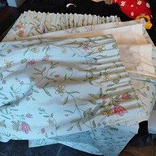 Laura Ashley Duck Egg Blue Lined Curtains. Width 54" Length 52 Inches. Used