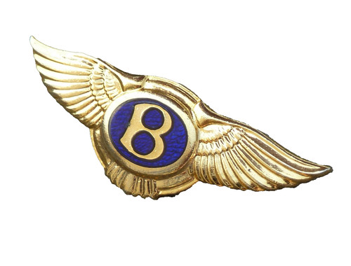 Bentley blue enamel lapel - ,