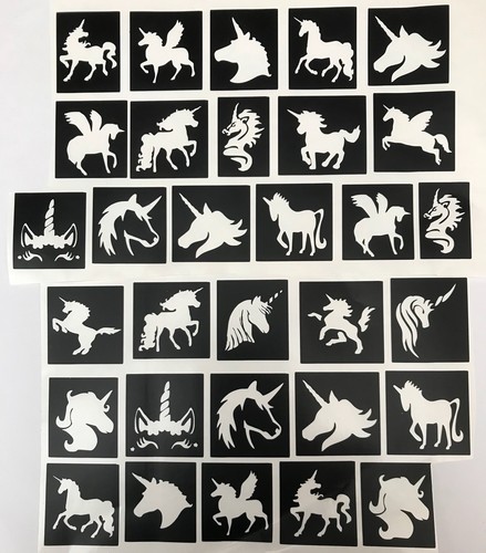 All unicorns stencils - all, 🦄