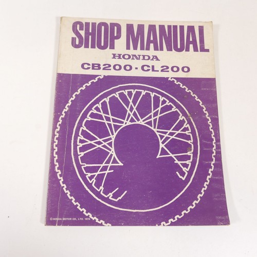 Honda 200 repair - cl, manual