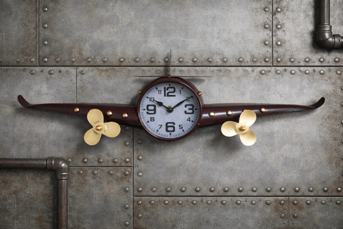 Vintage aeroplane wall - vintage,